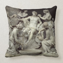 Apollo Tended by the Nymphs, intended for the Grot Pillows