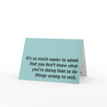 Apology Card
