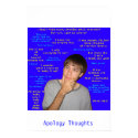 Apology Thoughts posters by InfinityOmega Apology Thoughts posters