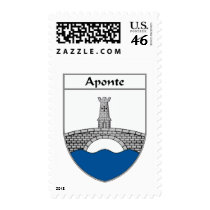 Aponte Coat of Arms/Family Crest postage by NameGame Aponte Coat of Arms/Family Crest postage