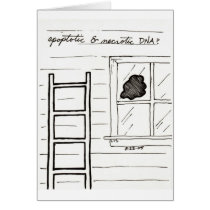Apoptotic & Necrotic DNA card by bio_muse Apoptotic & Necrotic DNA card