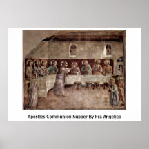 Apostles Communion Supper By Fra Angelico Print