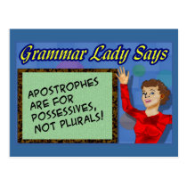 Apostrophes are for Possessives Postcards