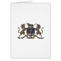 Apothecaries Unicorn Crest Greeting Cards