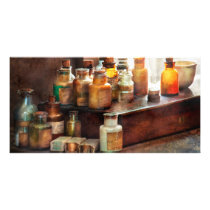Apothecary - Chemical Ingredients Customized Photo Card