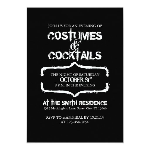Apothecary Poison Halloween Party Adult Invitation