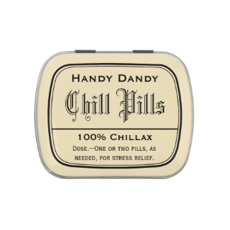 Apothecary Vintage Druggist Label Chill Pill Funny