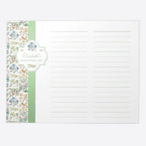 Apothecary's Garden Custom Shopping List Notepad notepads