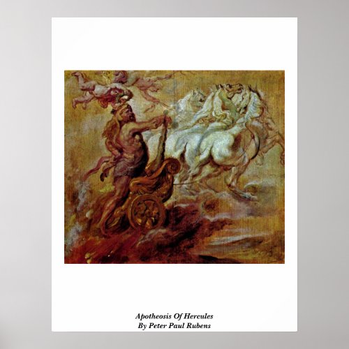Apotheosis Of Hercules By Peter Paul Rubens Print