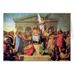 Apotheosis Of Homer By Ingres Jean Auguste Dominiq Greeting Card