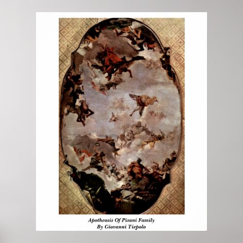 Apotheosis Of Pisani Family By Giovanni Tiepolo Print