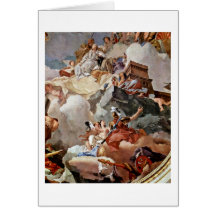 Apotheosis Of Royal Family By Giovanni Tiepolo Greeting Cards