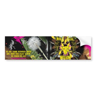 APPA : NOR CAL NATION BUMPER STICKERS by appadancingelephant