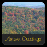 Appalachian Mountains Autumn Greetings Stickers