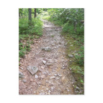 Appalachian rocky trail postcard