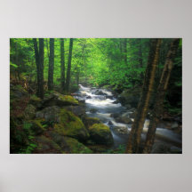 Appalachian Trail Dunns Falls Maine Posters