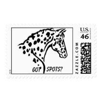 Appaloosa Black & White postage by ma9168 Appaloosa Black & White postage