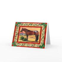 Appaloosa Horse Blank Christmas Card