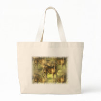 Appaloosa Horse Collage Canvas Bag