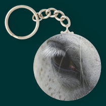 Appaloosa Horse Eye Equine Keychain