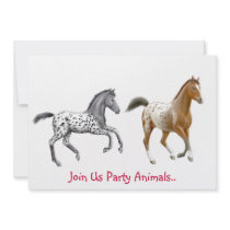 Appaloosa Horses Party Invitation