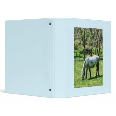Appaloosa in Pasture Vinyl Binder by SusanSavad