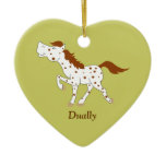 Appaloosa Red Roan Horse Custom Ornament