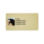 Appaloosa Snowflakes Background - Western Custom Address Label
