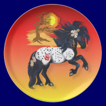 Appaloosa War Pony back groud Plates