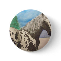 Appaloosa winter pinback buttons