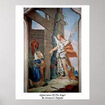 Appearance Of The Angel By Giovanni Tiepolo Posters