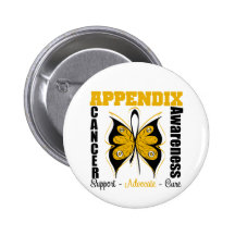 Appendix Awareness Butterfly Pin