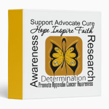 Appendix Cancer Butterfly Inspirations Binder