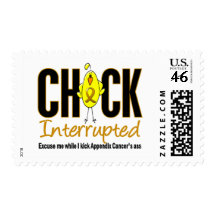 Appendix Cancer Chick Interrupted Stamp