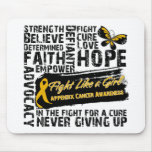 Appendix Cancer Collage - Fight Like a Girl mousepads