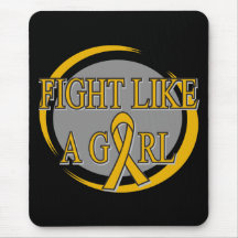 Appendix Cancer Fight Like A Girl Circular Mousepads