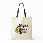 Appendix Cancer Fight Like A Girl Motto bags