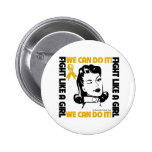 Appendix Cancer - Fight Like A Girl - We Can Do It buttons