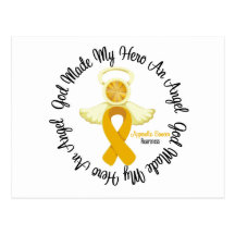 Appendix Cancer God Made My Hero An Angel Post Card