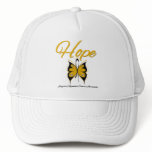 Appendix Cancer Hope Butterfly Ribbon Mesh Hat