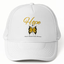 Appendix Cancer Hope Butterfly Ribbon hats by cancerapparel Appendix Cancer Hope Butterfly Ribbon hats