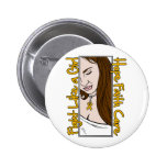 Appendix Cancer Hope Fight Like A Girl buttons