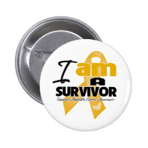 Appendix Cancer - I am a Survivor Pinback Button