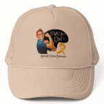 Appendix Cancer I Fight Like a Girl Rosie Riveter Mesh Hats
