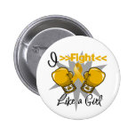 Appendix Cancer I Fight Like a Girl With Gloves buttons