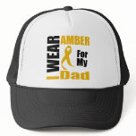 Appendix Cancer I Wear Amber Dad Trucker Hats