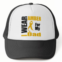 Appendix Cancer I Wear Amber Dad hats