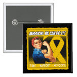 Appendix Cancer Mission We Can Do It Pinback Buttons