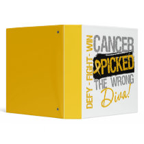 Appendix Cancer Picked The Wrong Diva Binder by cancerapparel Appendix Cancer Picked The Wrong Diva Binder