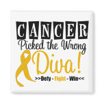 Appendix Cancer Picked The Wrong Diva v2 Magnets